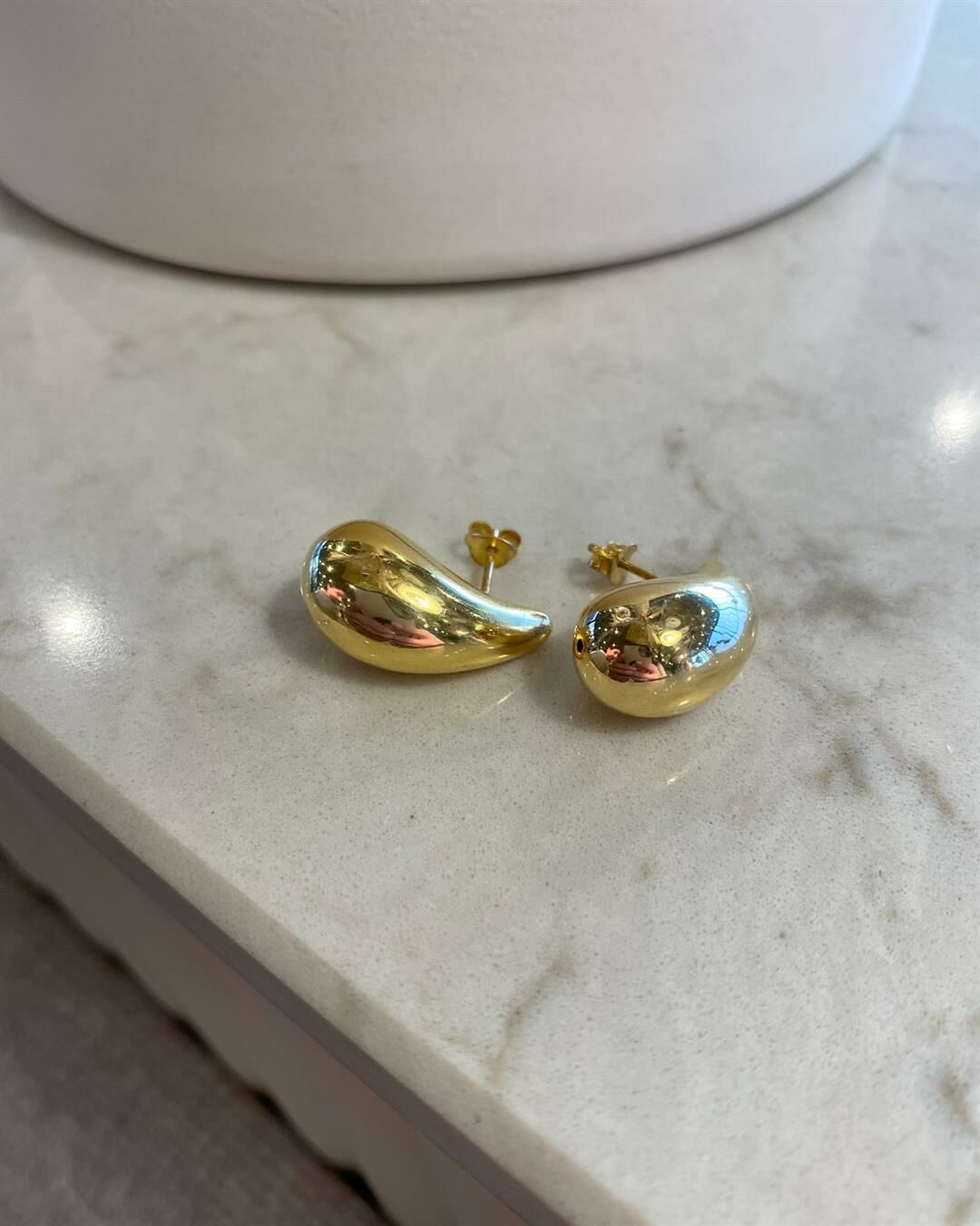 Gold Damla Küpe