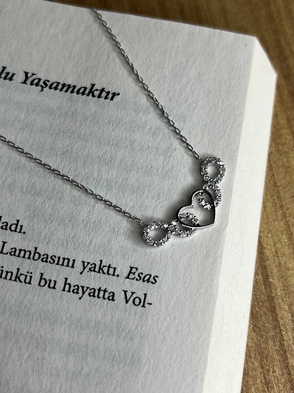 Sonsuzluk Kalp Kolye