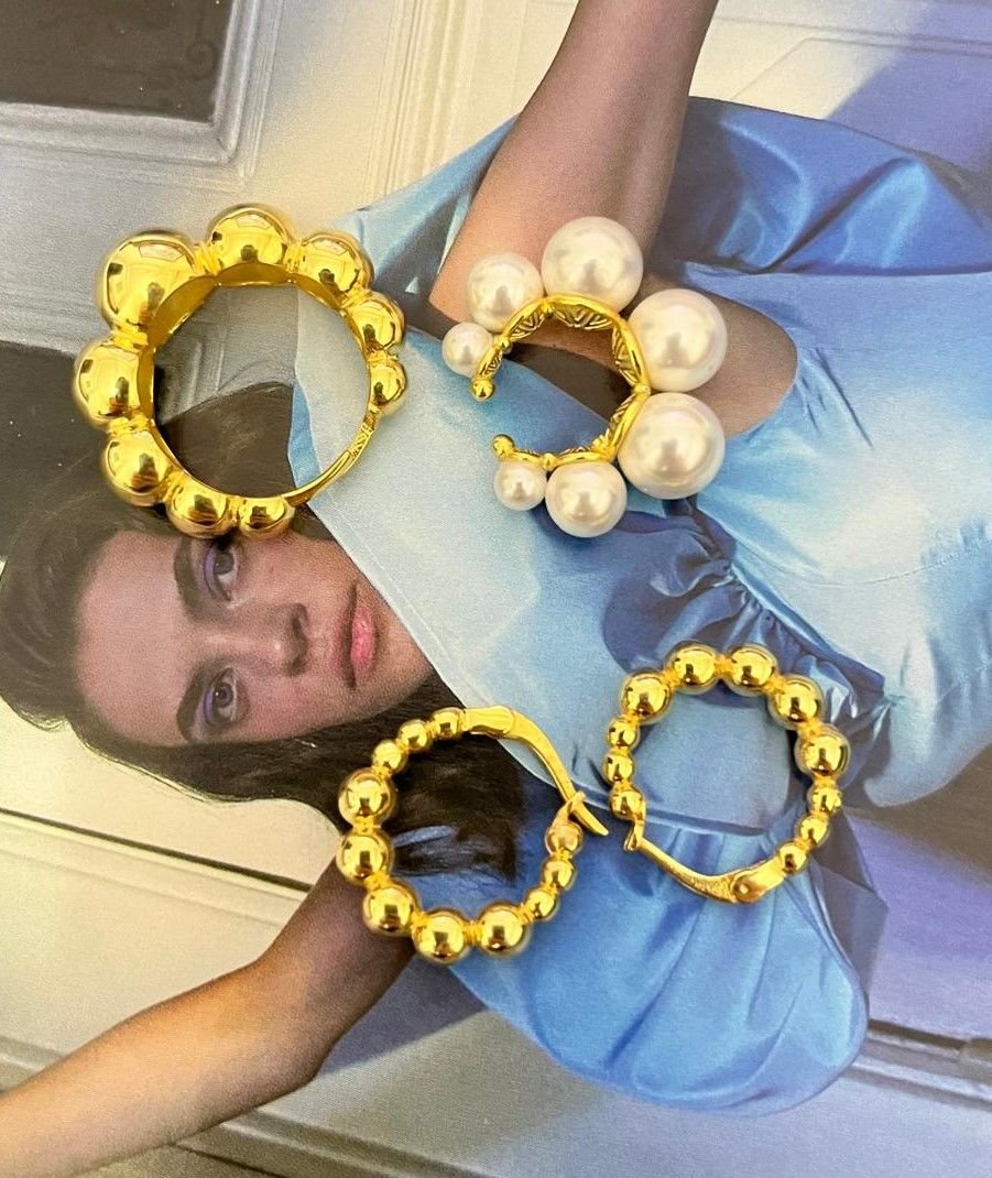 Top Model Halka Küpe Büyük (Çift)