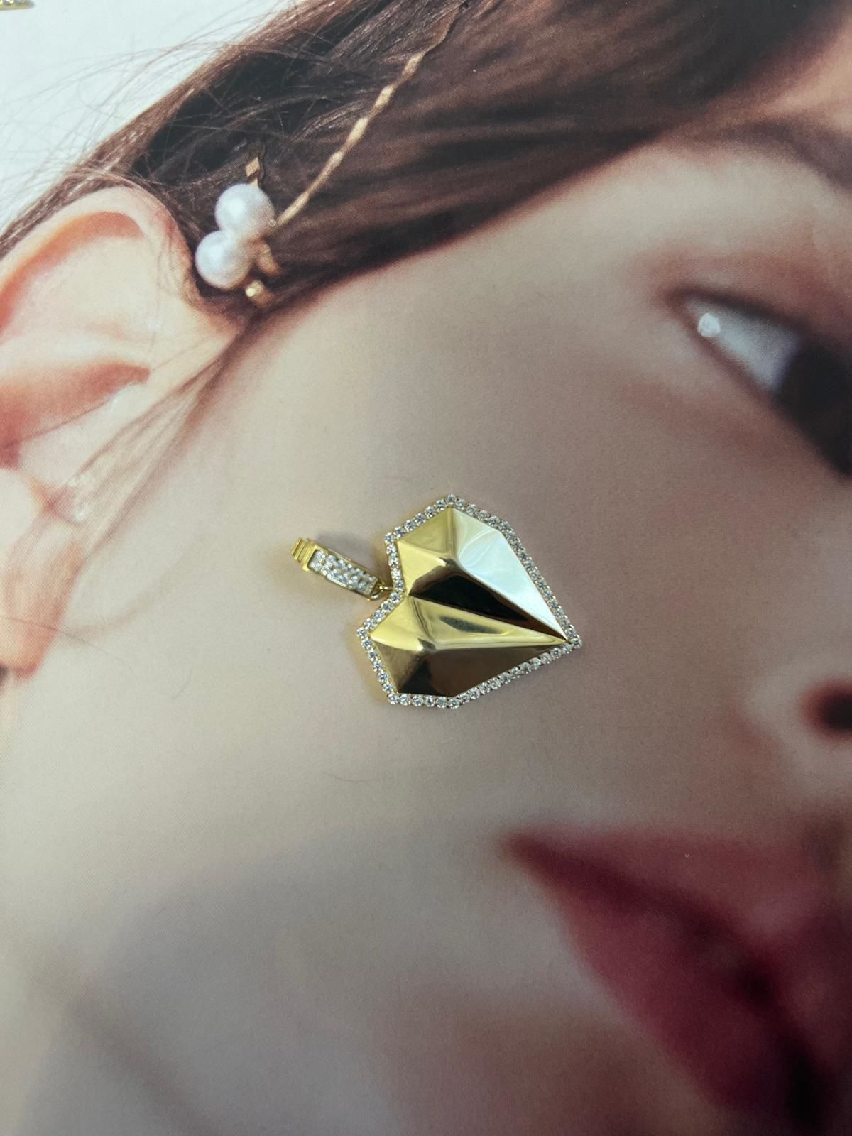 Asimetrik Kalp Kolye (charm)