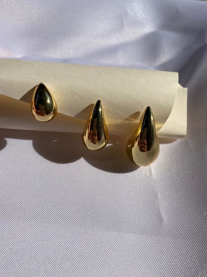 Gold Damla Küpe