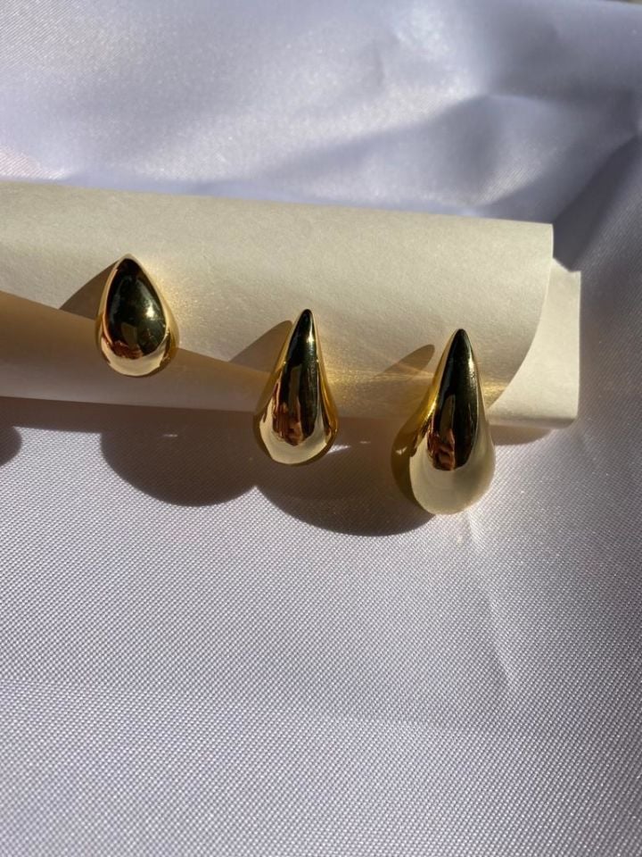 Gold Damla Küpe