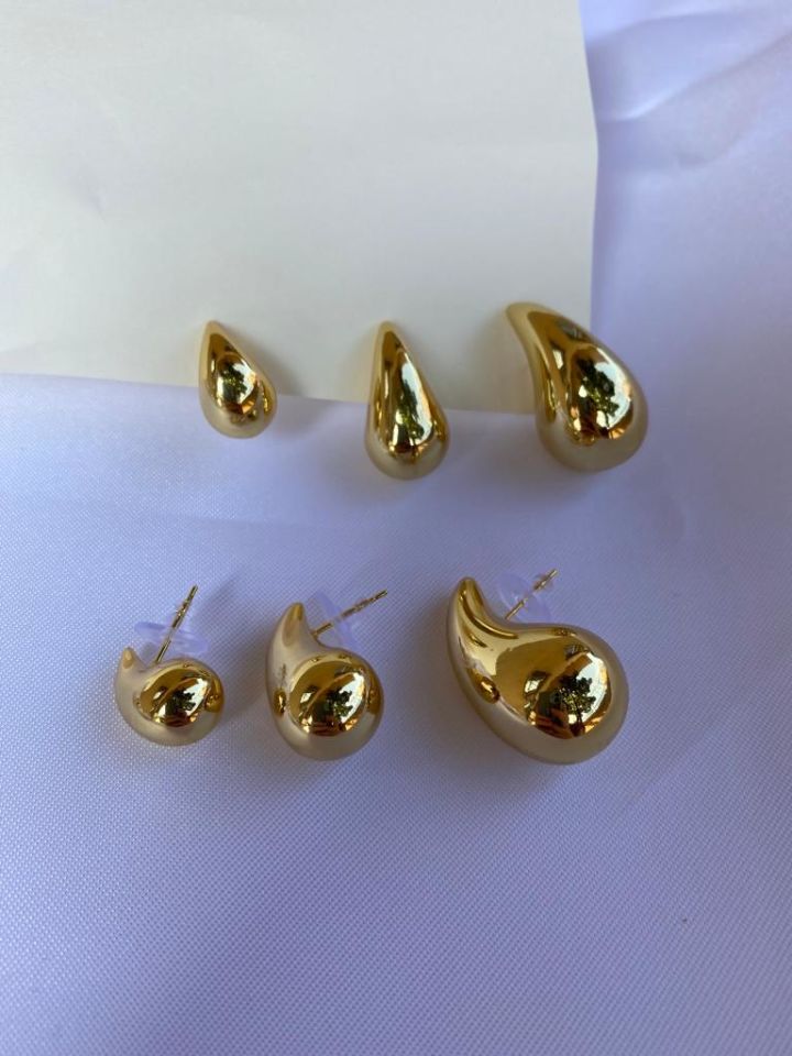 Gold Damla Küpe