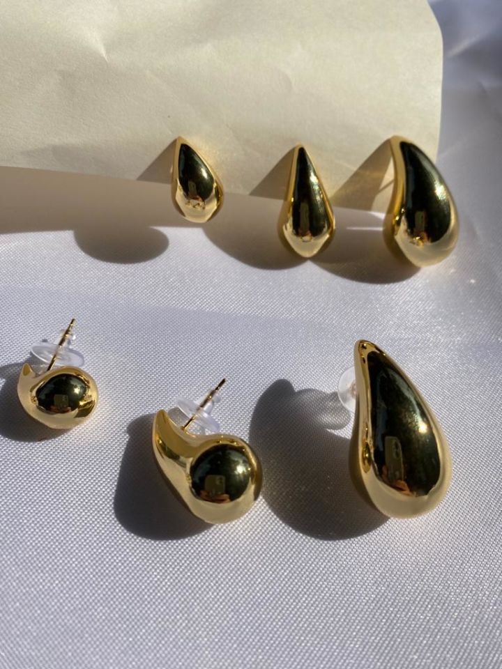 Gold Damla Küpe