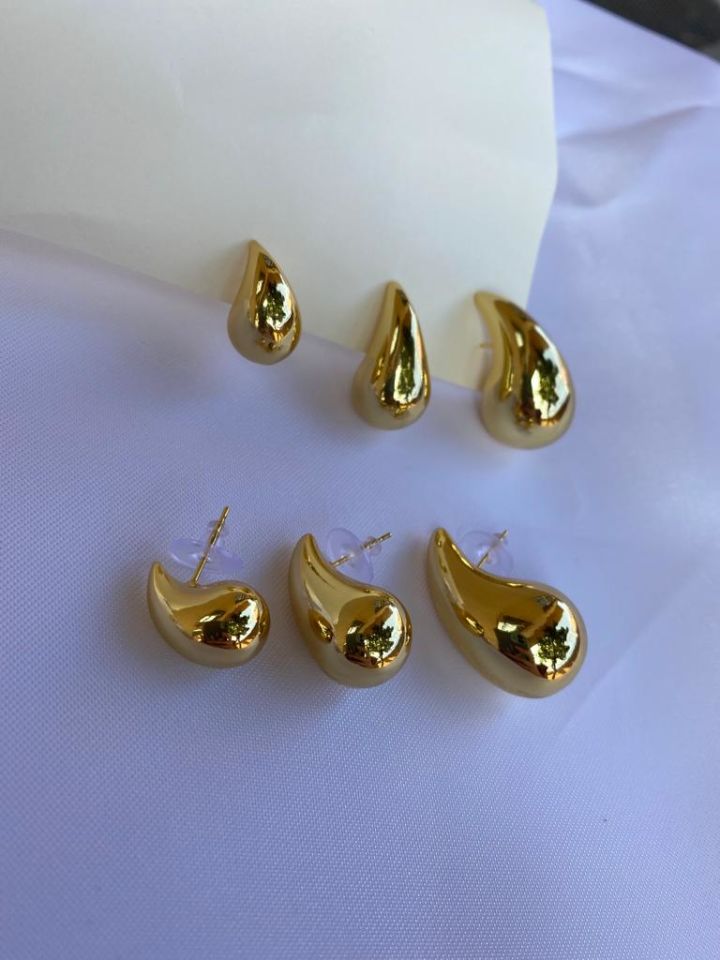 Gold Damla Küpe