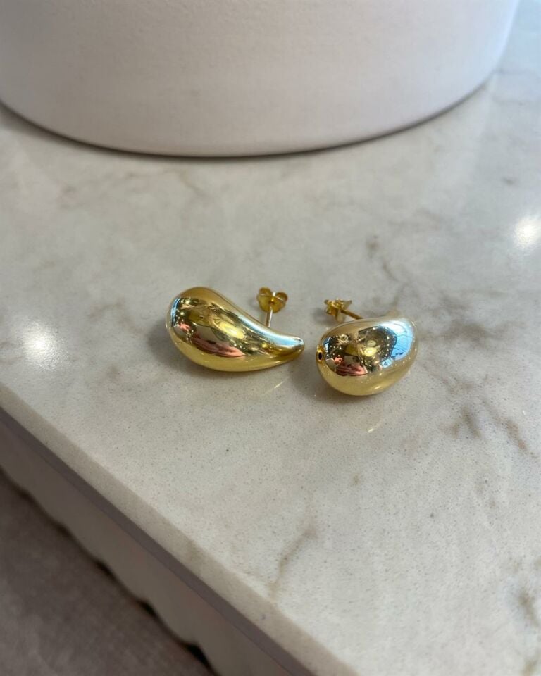 Gold Damla Küpe