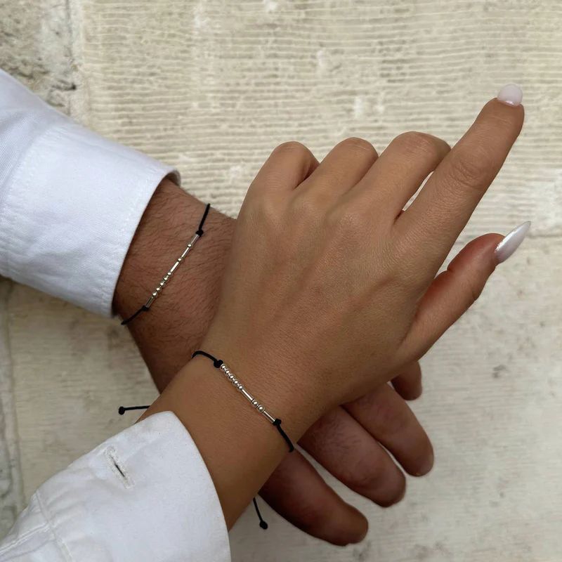 MORS ÇİFT BİLEKLİK | 925 GÜMÜŞ