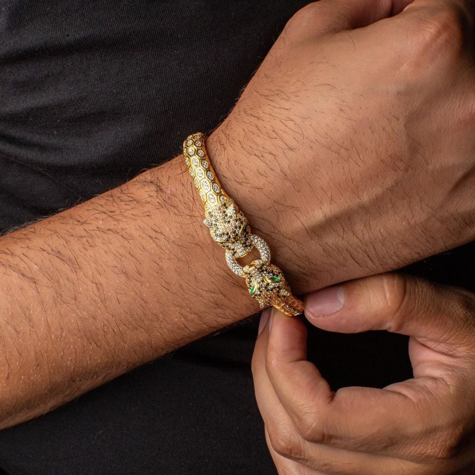 Gümüş Zirkon Taşlı 'Perit' Bileklik