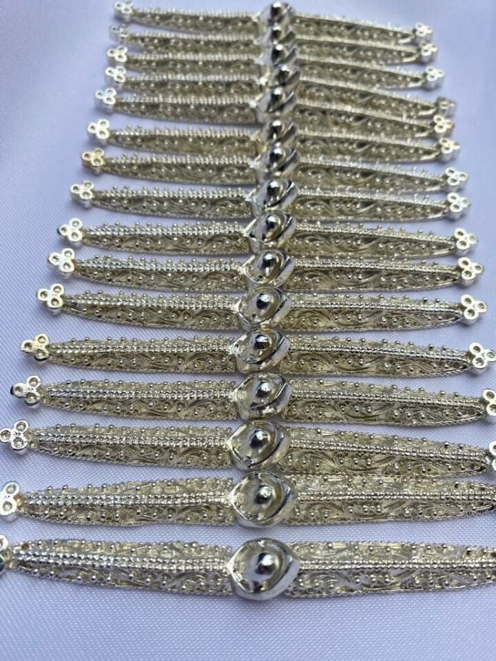 Kafkas Döküm Gümüş Renk Düğme