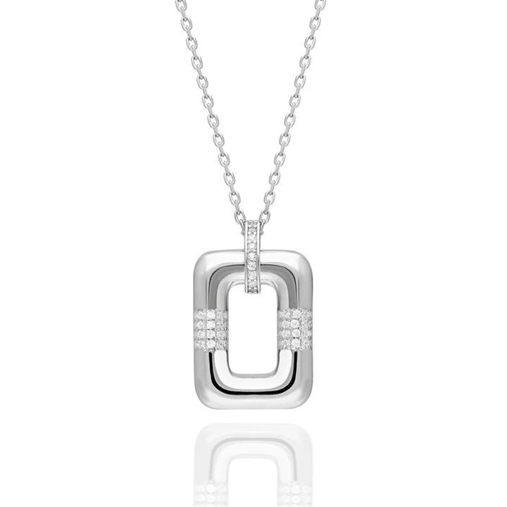 Taş Dikdörtgen Kolye