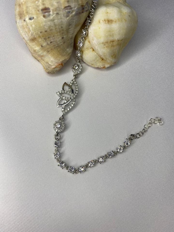 Lotus Çiçeği Taşlı Bileklik