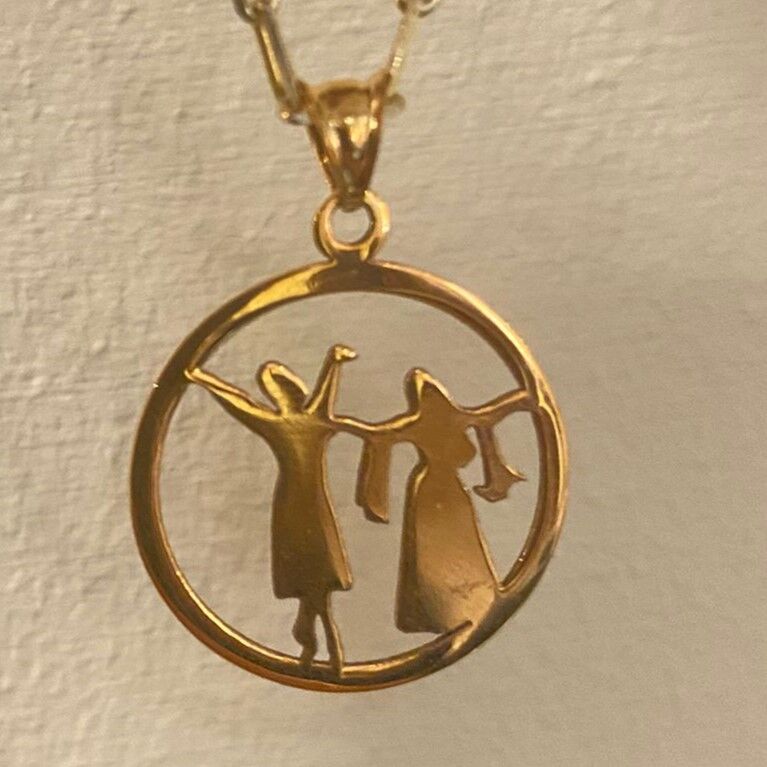 14k Altın Kız Erkek Kolye