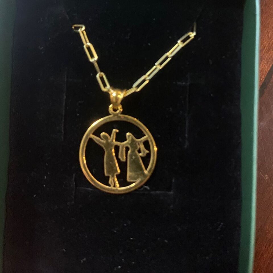 14k Altın Kız Erkek Kolye