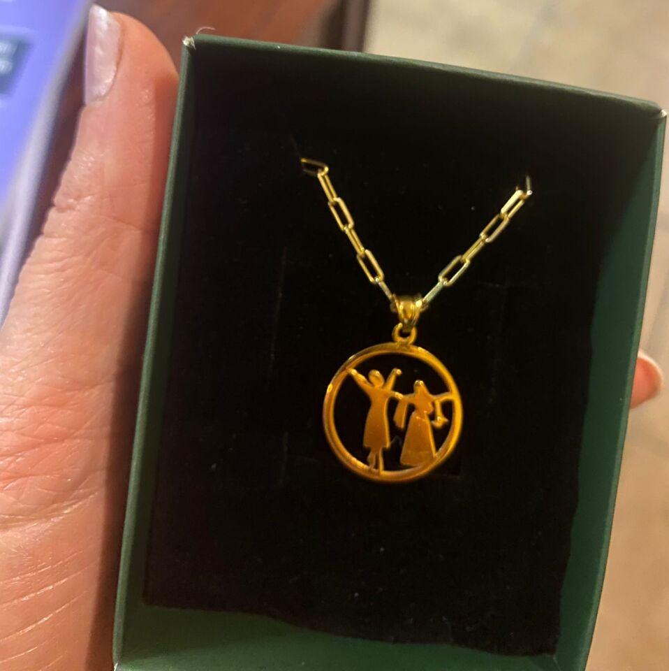 14k Altın Kız Erkek Kolye