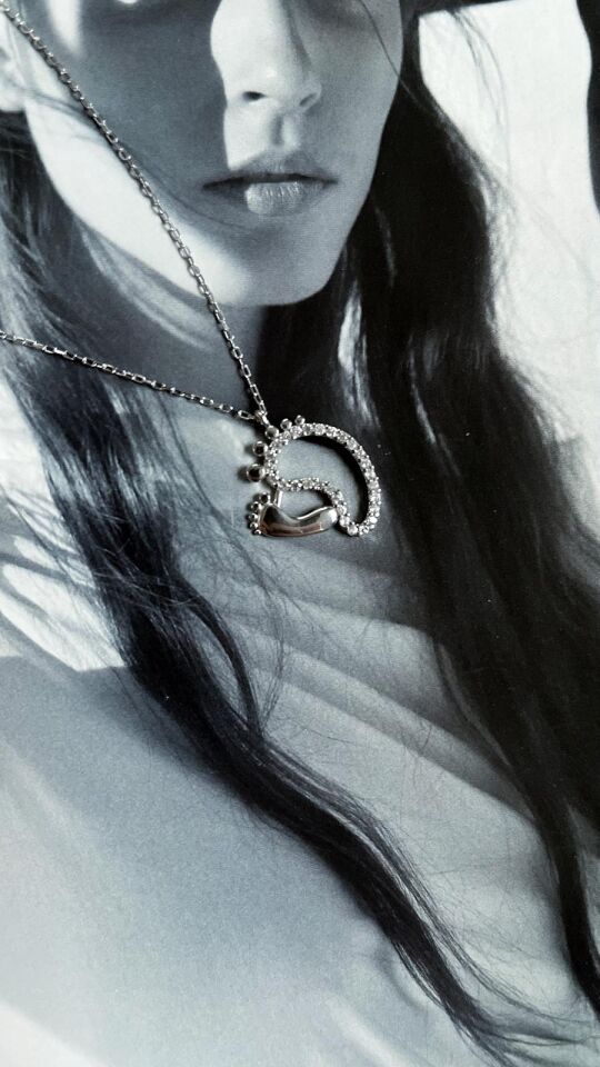 Anne Bebek Ayak İzi Kolye