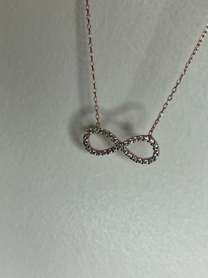 Rose Renkli Sonsuzluk Kolye