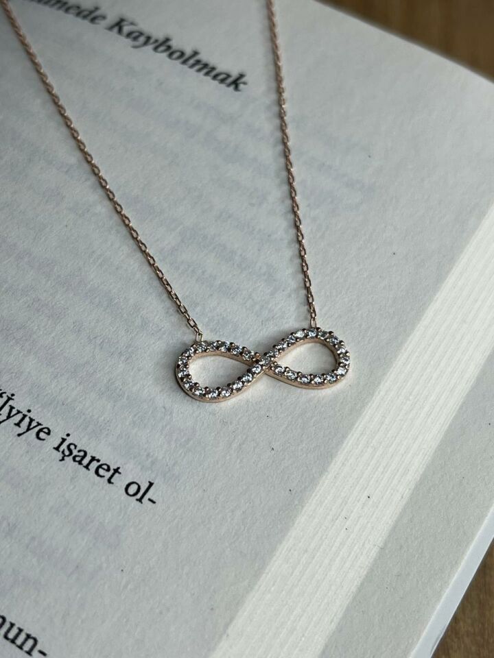 Rose Renkli Sonsuzluk Kolye