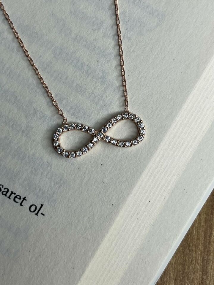 Rose Renkli Sonsuzluk Kolye