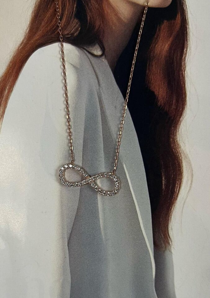 Rose Renkli Sonsuzluk Kolye