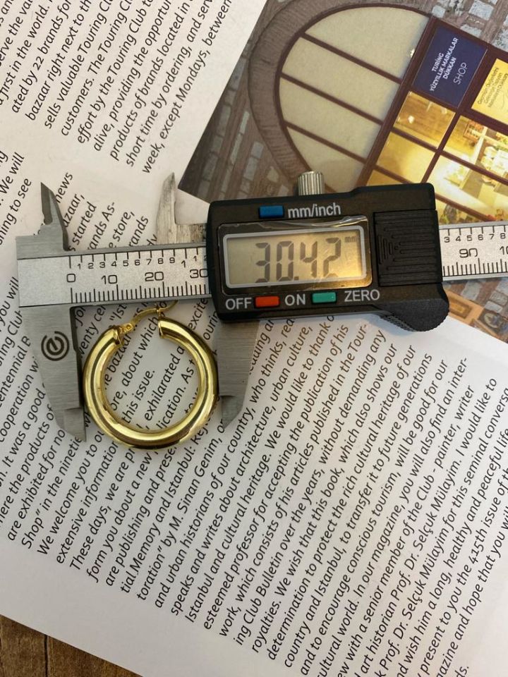 Gold Halka Küpe
