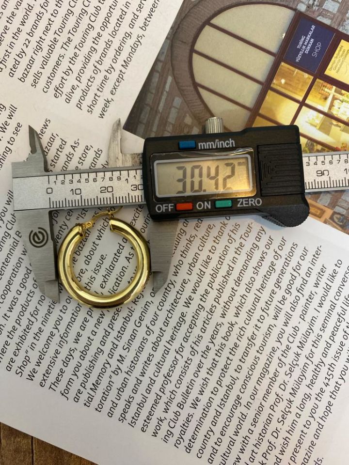 Gold Halka Küpe
