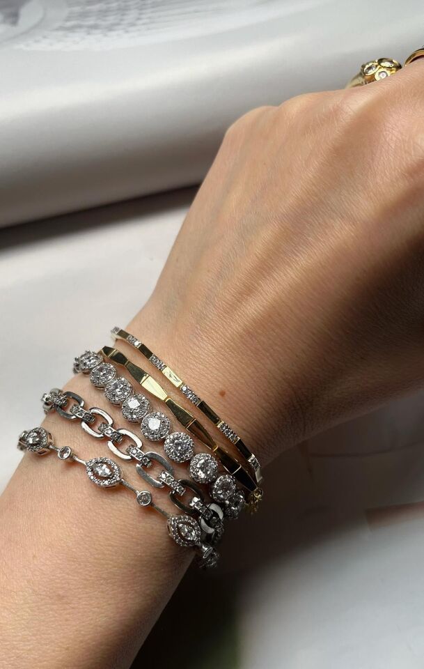 Minimal Taşlı Bileklik