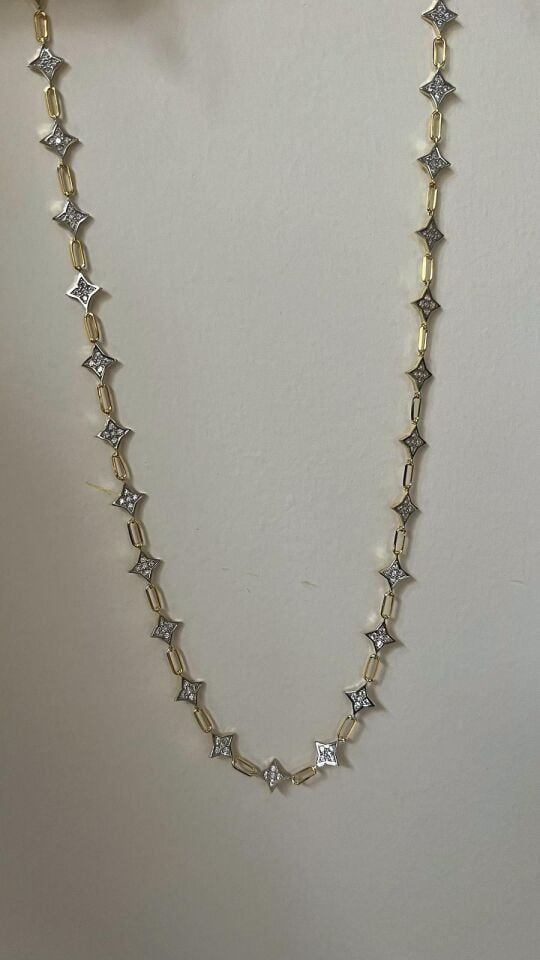 Taşlı Yıldız Kolye