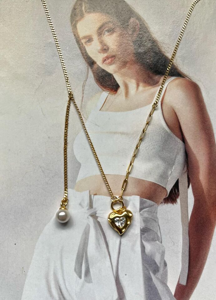 Minimal İnci Detay Kolye