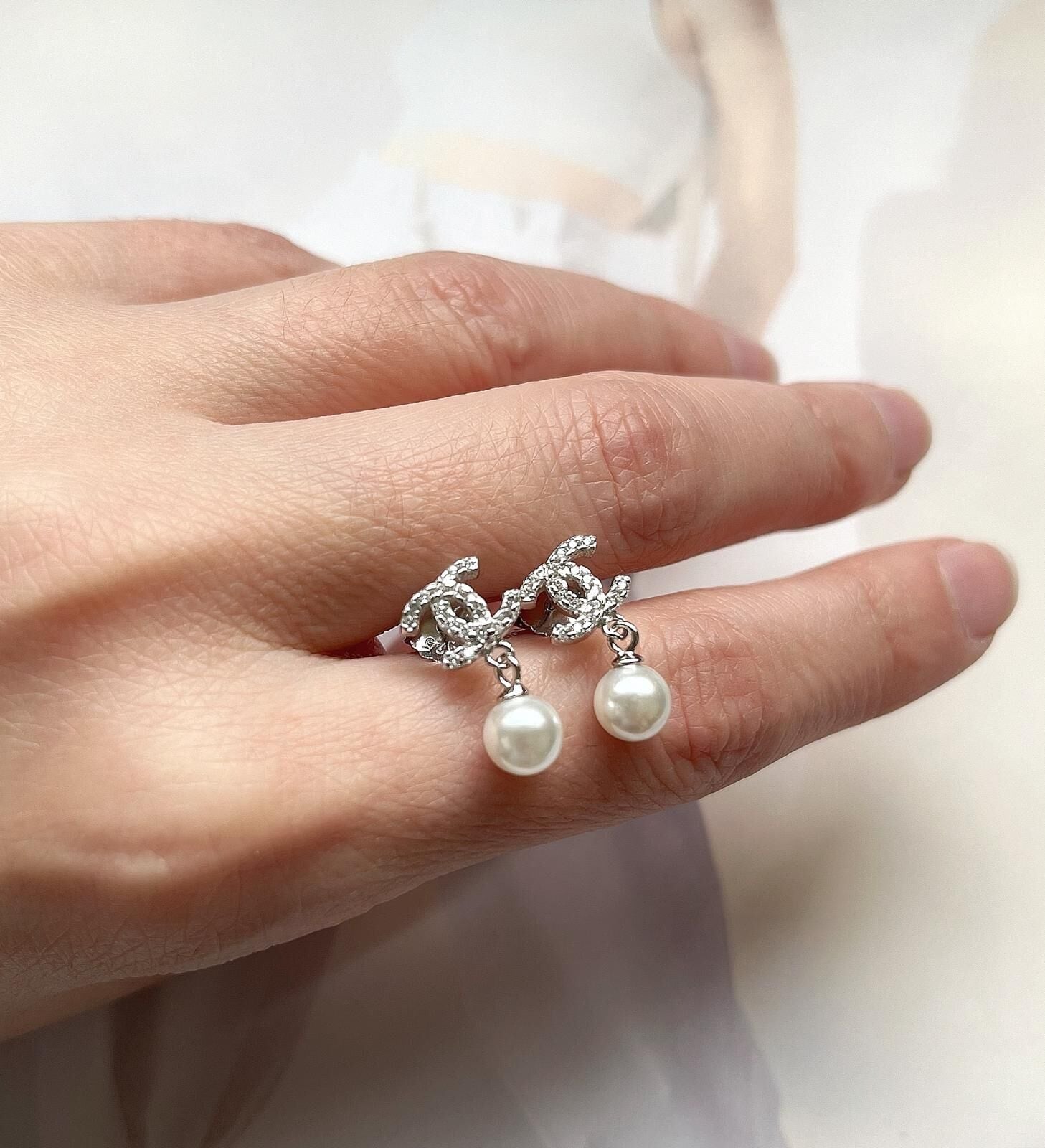 Tasarım İnci Küpe