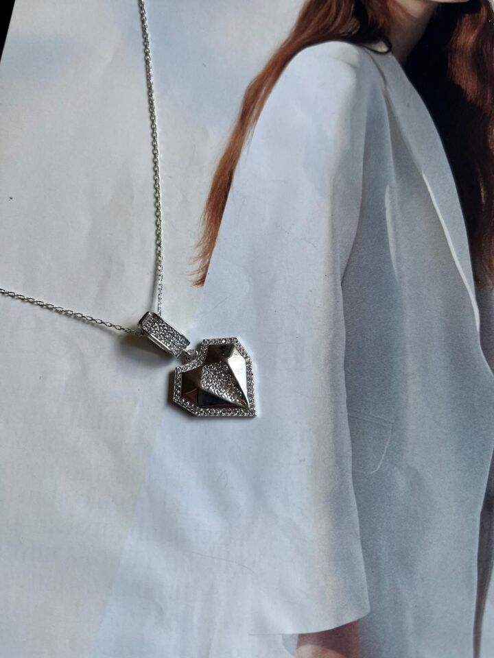Kalp Kolye Ucu Charm