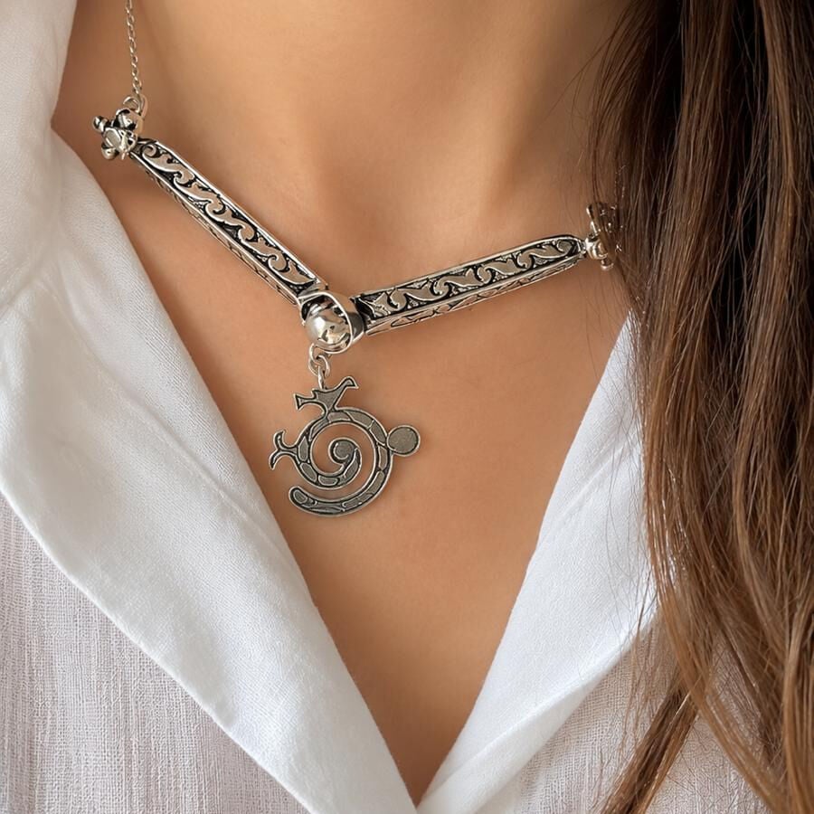Kafkas Dügmeli Tasarım Kolye