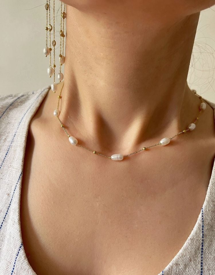 Barok İnci Choker