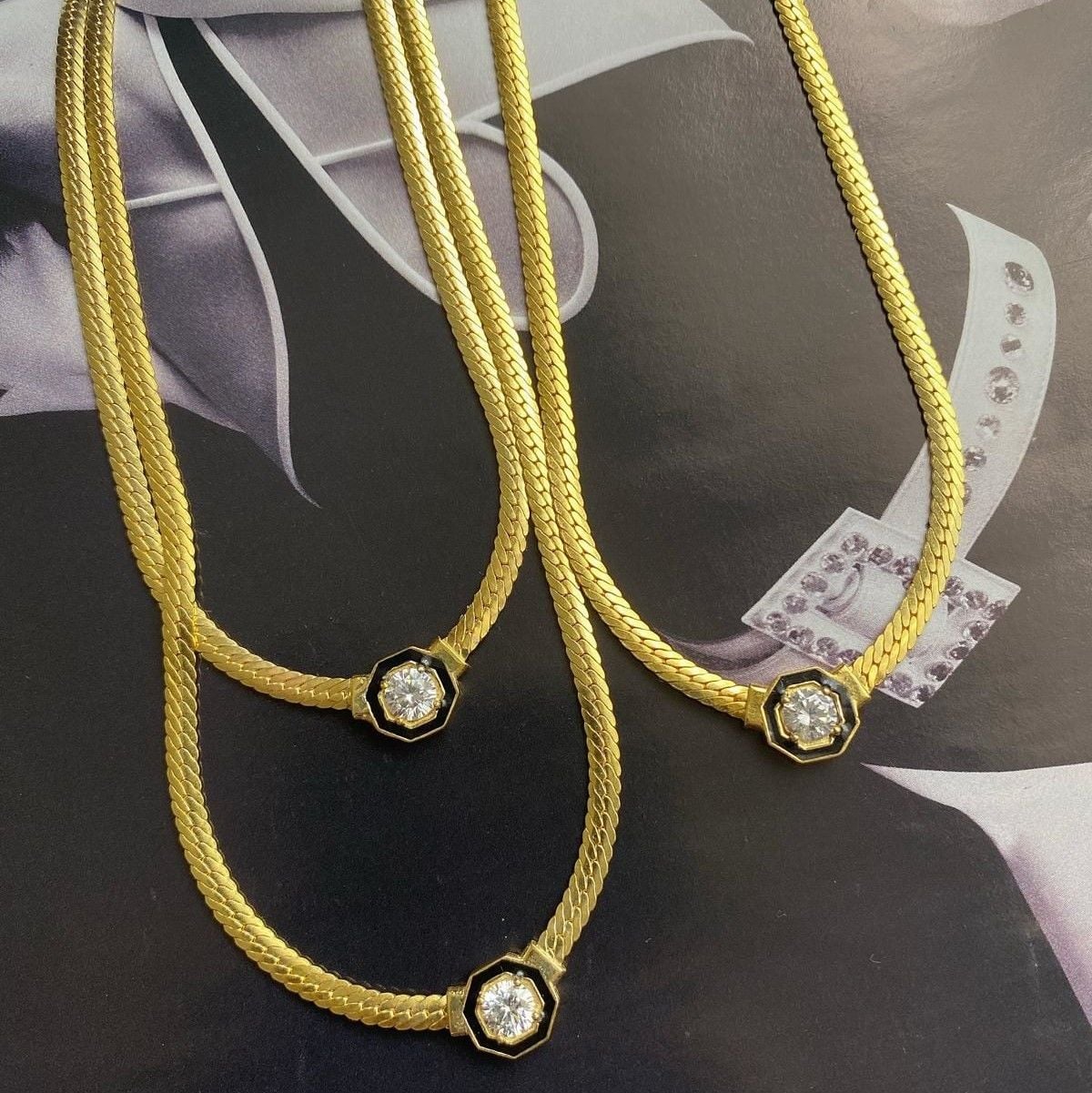 Taşlı Hasır Kolye