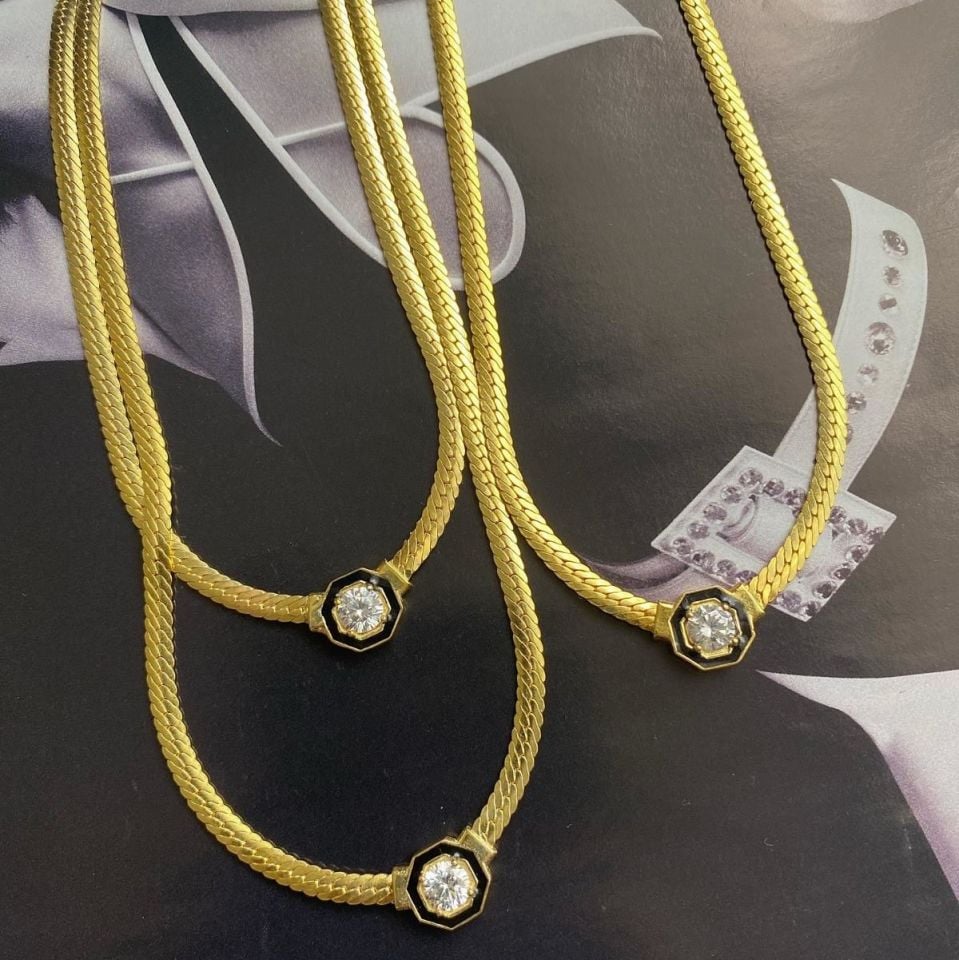 Taşlı Hasır Kolye