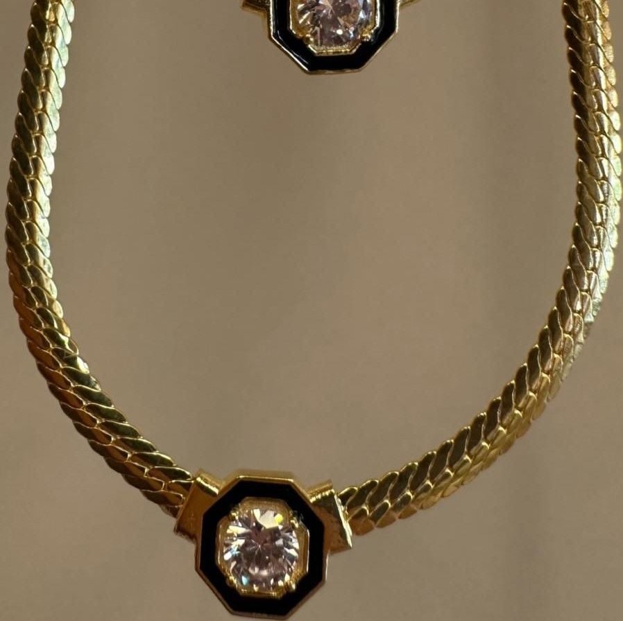 Taşlı Hasır Kolye