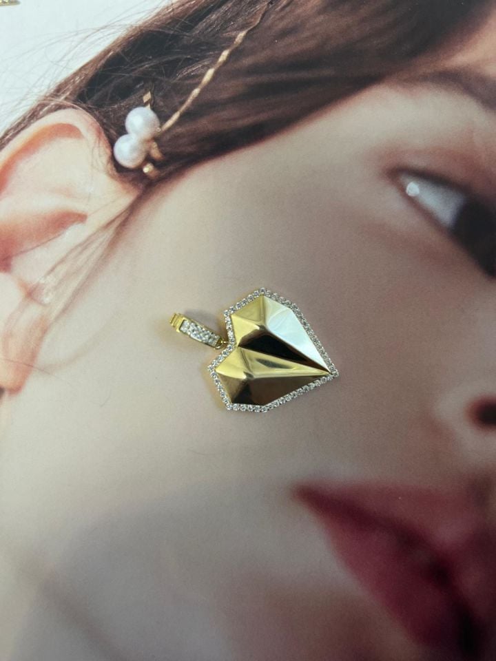 Asimetrik Kalp Kolye (charm)