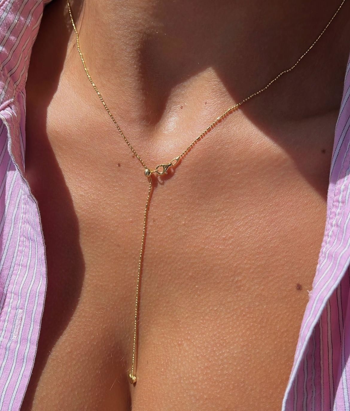 Asansör Kalp Zincir Kolye