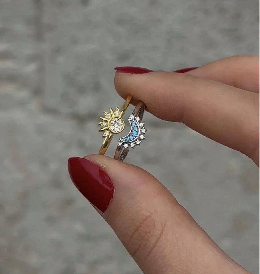 Ayarlanabilir Ay Güneş Yüzük